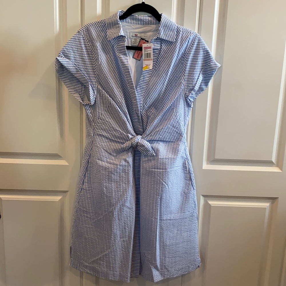 NWT Vineyard Vines seersucker dress Sz 12